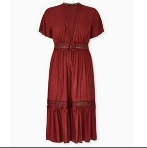 Torrid tie front kimono